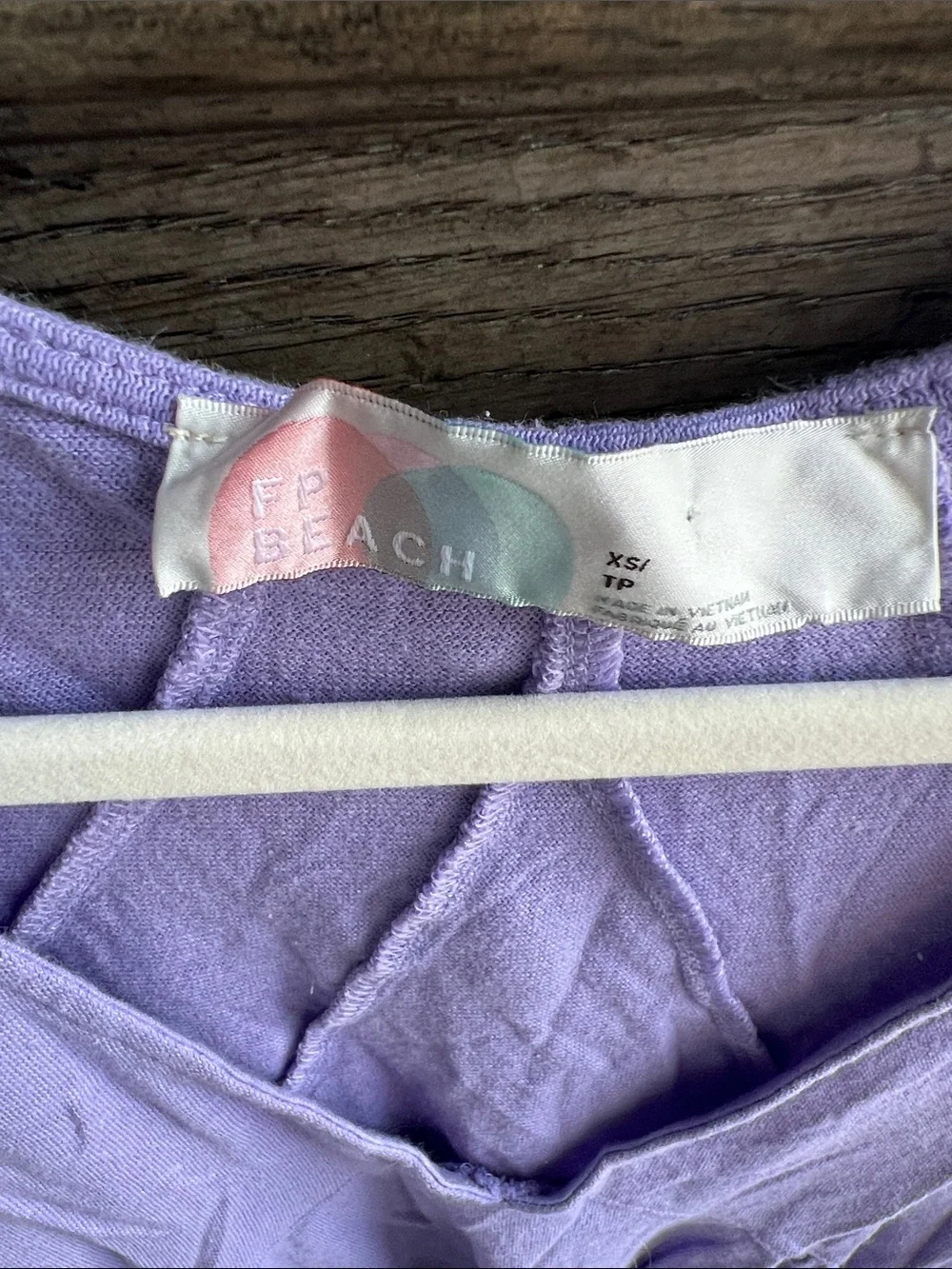 Free People Beach Anytime Babydoll Peplum Tank Top Purple - Size XS